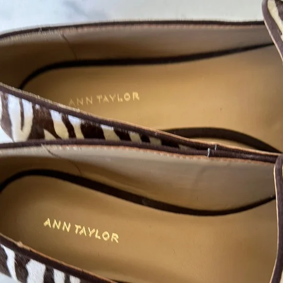 Ann Taylor Zebra calf hair Loafers - Picture 6 of 8